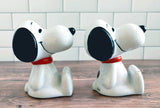 Snoopy Vintage Ceramic Bookends Set (Nice To Display As Figurines!)
