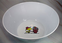 Snoopy Large 10" Melamine Easter Bowl - Great For Holding Easter Eggs, Candy, Etc.! (New But Near Mint) - snoopn4pnuts.com