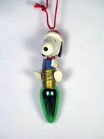 ADLER GLASS BULB ORNAMENT - SNOOPY