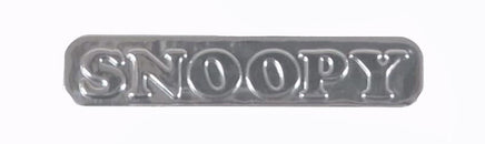 Snoopy Thick Faux - Chrome Self - Adhesive Car, Laptop, Luggage Vinyl Emblem (5 Designs To Choose From) - snoopn4pnuts.com