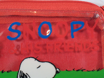 Peanuts Nylon Pencil Bag With Clear Vinyl Front - snoopn4pnuts.com