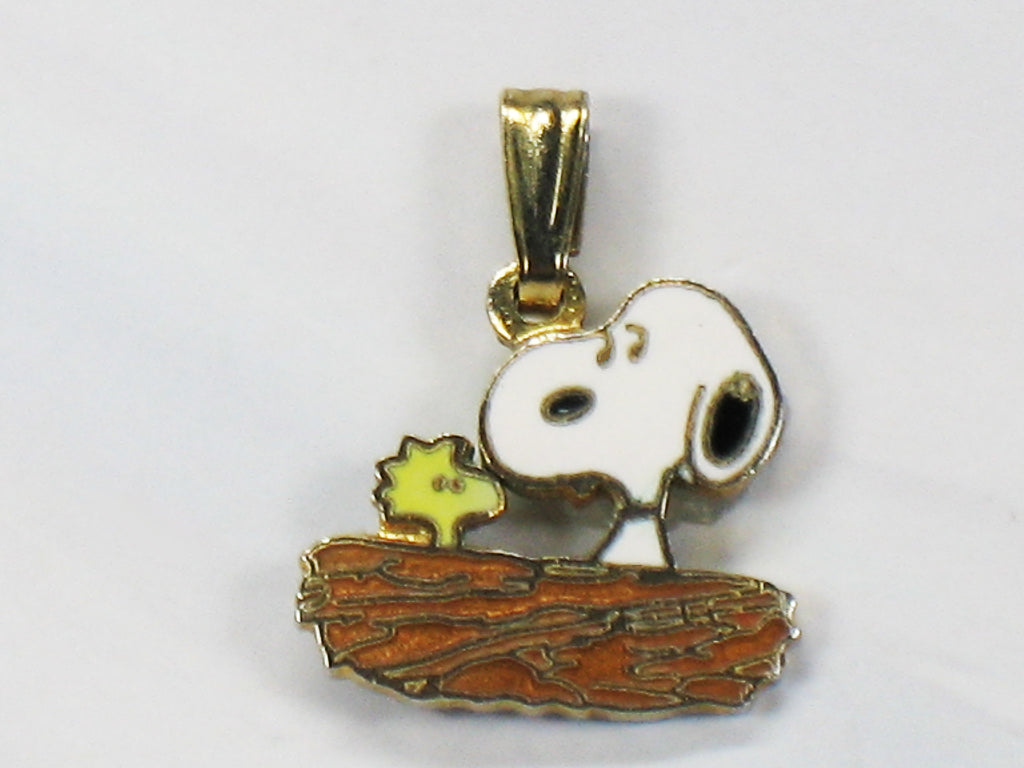 Snoopy In Nest Cloisonne Charm