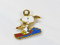 Snoopy Water Skiing Cloisonne Charm