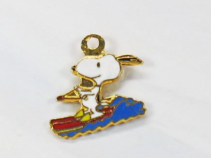 Snoopy Water Skiing Cloisonne Charm - snoopn4pnuts.com
