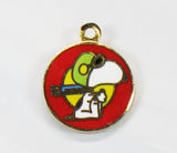 Snoopy Flying Ace Cloisonne Charm