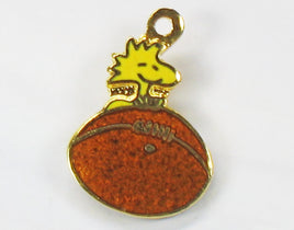 Woodstock On Football Cloisonne Charm - snoopn4pnuts.com