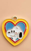 Peanuts Enamel Charm - Blushing Snoopy In Heart