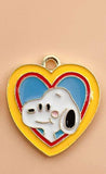 Peanuts Enamel Charm - Blushing Snoopy In Heart