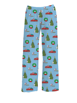 Snoopy Christmas Holiday Unisex Lounge Pants - Silky Smooth! (2XL) - snoopn4pnuts.com