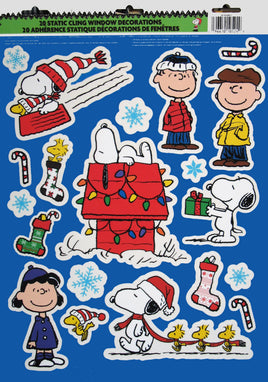 Peanuts Gang Christmas Reusable Window Clings - snoopn4pnuts.com
