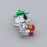Snoopy Durable Acrylic Bag Clip (Great For Holding Papers Too) - Beaglescout