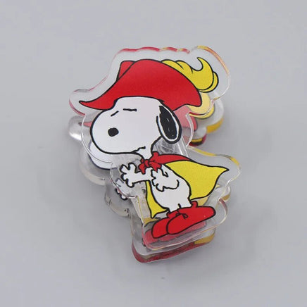Snoopy Durable Acrylic Bag Clip (Great For Holding Papers Too) - Swashbuckler - snoopn4pnuts.com