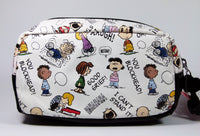 Peanuts Faux Leather Cosmetics Bag or Clutch Purse With PVC Snoopy Zipper Pull