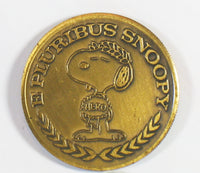 Snoopy Bronze "Heads and Tails" Coin (Acrylic Storage Case Included) - RARE! - snoopn4pnuts.com