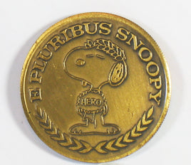 Snoopy Bronze "Heads and Tails" Coin (Acrylic Storage Case Included) - RARE! - snoopn4pnuts.com