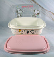 Peanuts 3 - Piece Storage Container With Melamine Base and Dual Lids (Great For Lunch Boxes/Bags!) - snoopn4pnuts.com