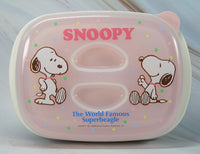 Peanuts 3 - Piece Storage Container With Melamine Base and Dual Lids (Great For Lunch Boxes/Bags!) - snoopn4pnuts.com