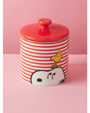Snoopy Striped Cookie Jar