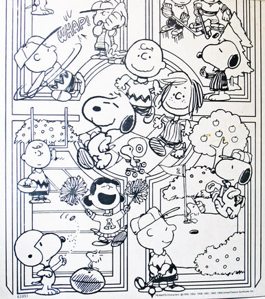 Snoopy Vintage Poster and Pen Set (Pens May Have Dried Out Due To Age) - snoopn4pnuts.com
