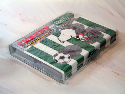 Snoopy Soccer 12 - Piece Crayon Set With Storage Case - snoopn4pnuts.com