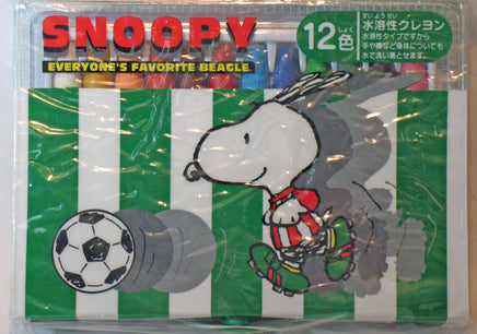 Snoopy Soccer 12 - Piece Crayon Set With Storage Case - snoopn4pnuts.com