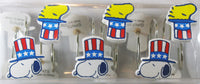 Snoopy and Woodstock Decorative Patriotic Metal Hooks (Hanger Rings) Set
