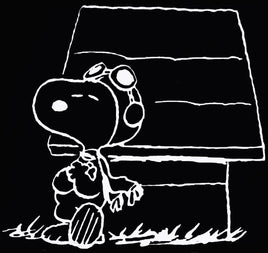 Flying Ace Snoopy By Dog House Die - Cut Vinyl Decal - White - snoopn4pnuts.com
