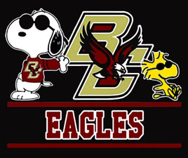 Snoopy College Football Indoor/Outdoor Waterproof Vinyl Decal - Boston College Eagles - snoopn4pnuts.com