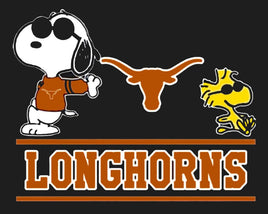Snoopy College Football Indoor/Outdoor Waterproof Vinyl Decal - Texas Longhorns - snoopn4pnuts.com