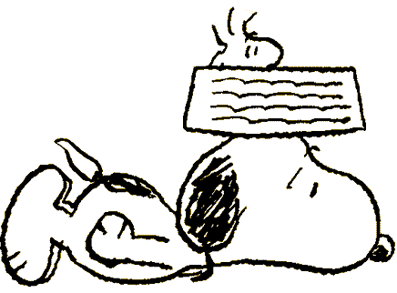 Snoopy And Woodstock Feeding Time Die-Cut Vinyl Decal - Black