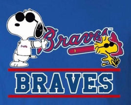 Snoopy Professional Baseball Indoor/Outdoor Waterproof Vinyl Decal - Atlanta Braves - snoopn4pnuts.com