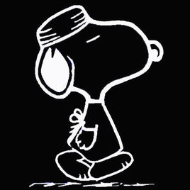 Doctor Snoopy Die - Cut Vinyl Decal - White - snoopn4pnuts.com