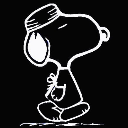 Doctor Snoopy Die - Cut Vinyl Decal - White - snoopn4pnuts.com