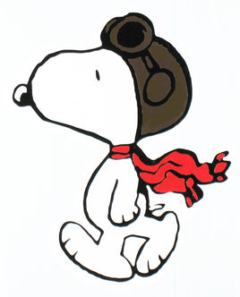 Flying Ace Indoor/Outdoor Die - Cut Vinyl Decal (Solid Fill - Full Color) - snoopn4pnuts.com