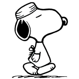 Doctor Snoopy Die - Cut Vinyl Decal - Black - snoopn4pnuts.com