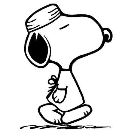 Doctor Snoopy Die - Cut Vinyl Decal - Black - snoopn4pnuts.com