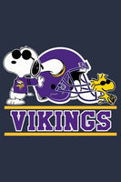Peanuts Snoopy Double - Sided Flag - Minnesota Vikings Football - snoopn4pnuts.com