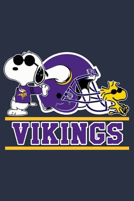 Peanuts Snoopy Double - Sided Flag - Minnesota Vikings Football - snoopn4pnuts.com