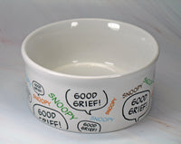 Snoopy Ceramic Pet Bowl / Snack Dish (Used But LIKE NEW Condition)