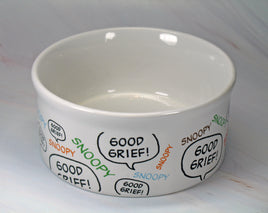 Snoopy Ceramic Pet Bowl / Snack Dish - snoopn4pnuts.com