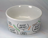 Snoopy Ceramic Pet Bowl / Snack Dish (Used But LIKE NEW Condition)