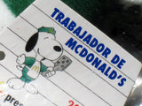 Snoopy McDonald's Employee Plush Doll From Argentina - RARE!