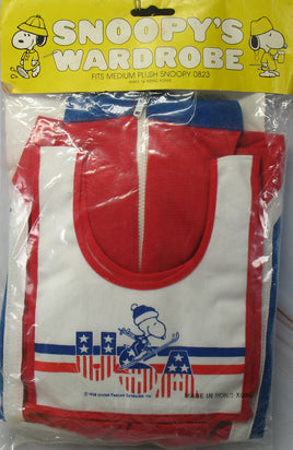 Snoopy 15" Plush 3 - Piece Doll Clothes Set - Team USA Red - White - Blue Skiing Uniform RARE! - snoopn4pnuts.com