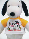 Snoopy 11" Plush Doll Knit Shirt - Happy Birthday
