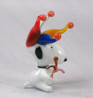 Snoopy Jester Mini Porcelain Figurine - RARE! - snoopn4pnuts.com