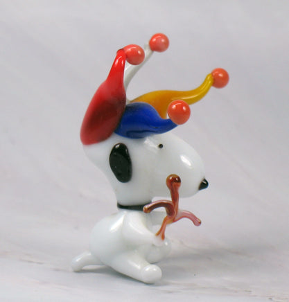 Snoopy Jester Mini Porcelain Figurine - RARE! - snoopn4pnuts.com