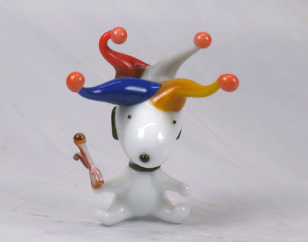 Snoopy Jester Mini Porcelain Figurine - RARE! - snoopn4pnuts.com