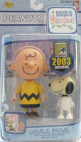 2003 Comic Con Figures - Charlie Brown and Snoopy (New But Near Mint: Snoopy's Head Discolored)