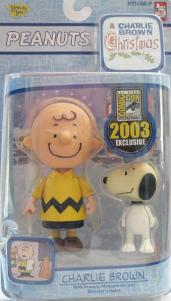 2003 Comic Con Figures - Charlie Brown And Snoopy (New But Near Mint: Snoopy's Head Discolored)
