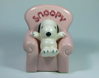 Snoopy Ceramic Chair Bank (NEW But Near Mint)